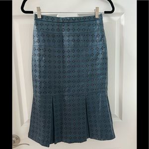 Tory Burch skit sz: 2 Leather/cuir Blue